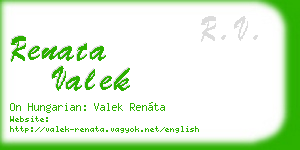 renata valek business card
